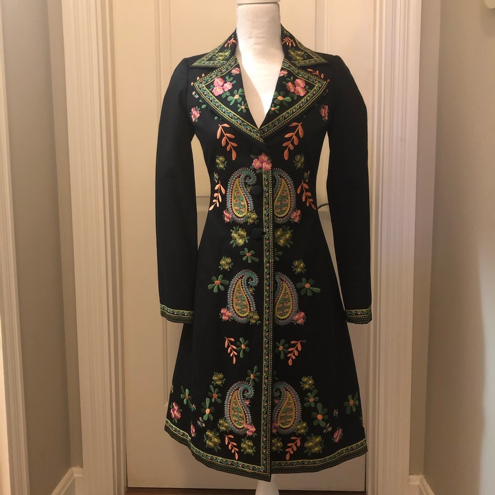 Johnny Was Embroidered Coat